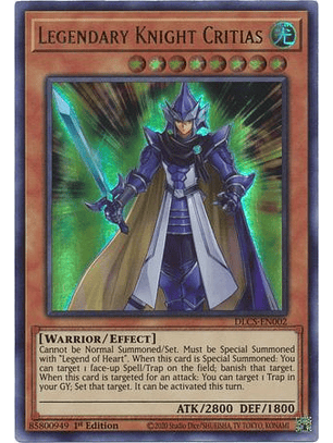 Legendary Knight Critias - DLCS-EN002 - Ultra Rare 1st Edition