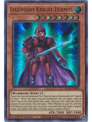 Legendary Knight Hermos (Purple) - DLCS-EN003 - Ultra Rare 1st Edition