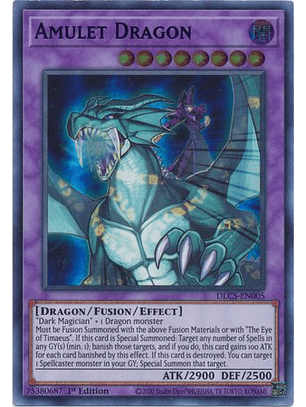 Amulet Dragon (Purple) - DLCS-EN005 - Ultra Rare 1st Edition