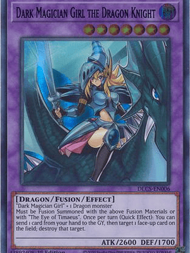 Dark Magician Girl the Dragon Knight (Blue) - DLCS-EN006 - Ultra Rare 1st Edition
