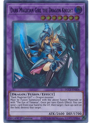 Dark Magician Girl the Dragon Knight (Purple) - DLCS-EN006 - Ultra Rare 1st Edition