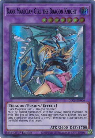 Dark Magician Girl the Dragon Knight (Blue Alt. Art) - DLCS-EN006 - UR 1st Edition