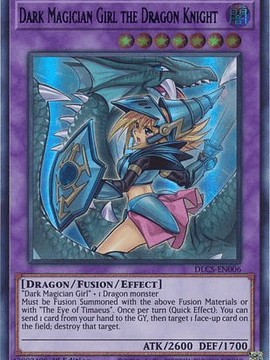 Dark Magician Girl the Dragon Knight (Green Alt. Art) - DLCS-EN006 - UR 1st Edition