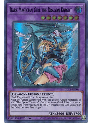 Dark Magician Girl the Dragon Knight (Purple Alt. Art) - DLCS-EN006 - UR 1st Edition