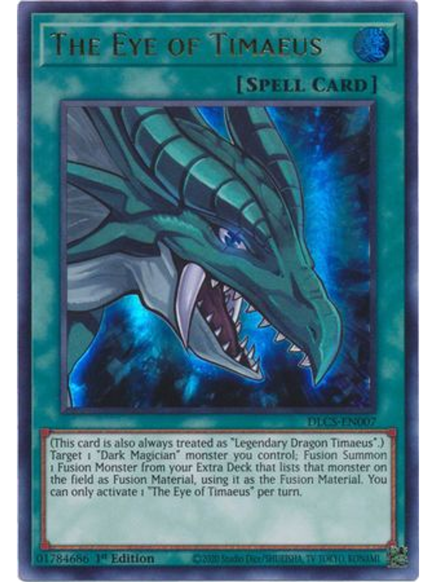 The Eye of Timaeus (Blue) - DLCS-EN007 - Ultra Rare 1st Edition 1