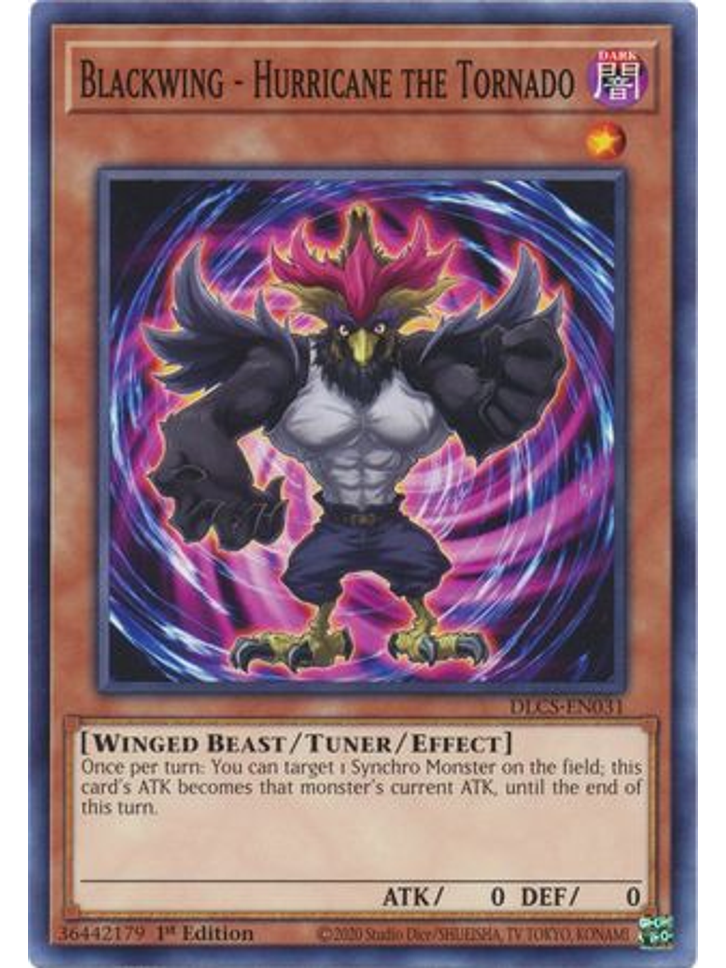 Blackwing - Hurricane the Tornado - DLCS-EN031 - Common 1st Edition 1