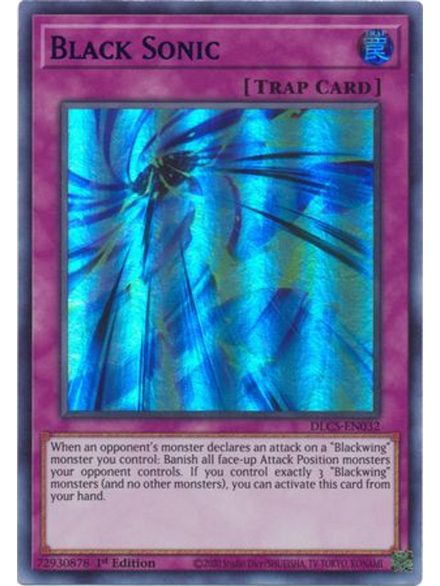 Black Sonic (Purple) - DLCS-EN032 - Ultra Rare 1st Edition 1