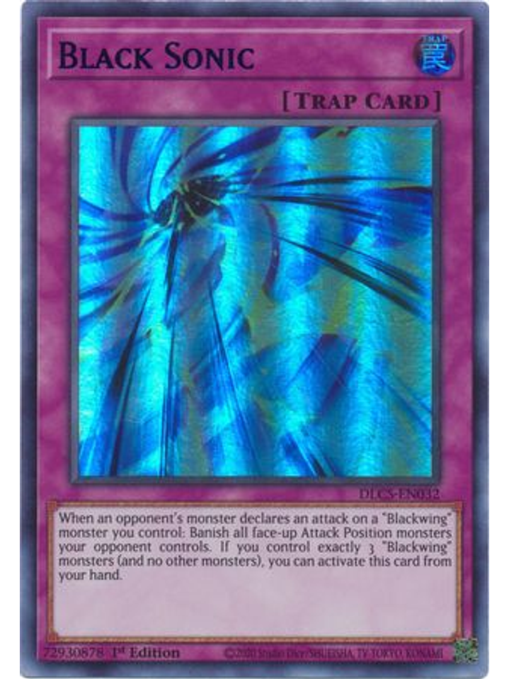 Black Sonic (Purple) - DLCS-EN032 - Ultra Rare 1st Edition 1