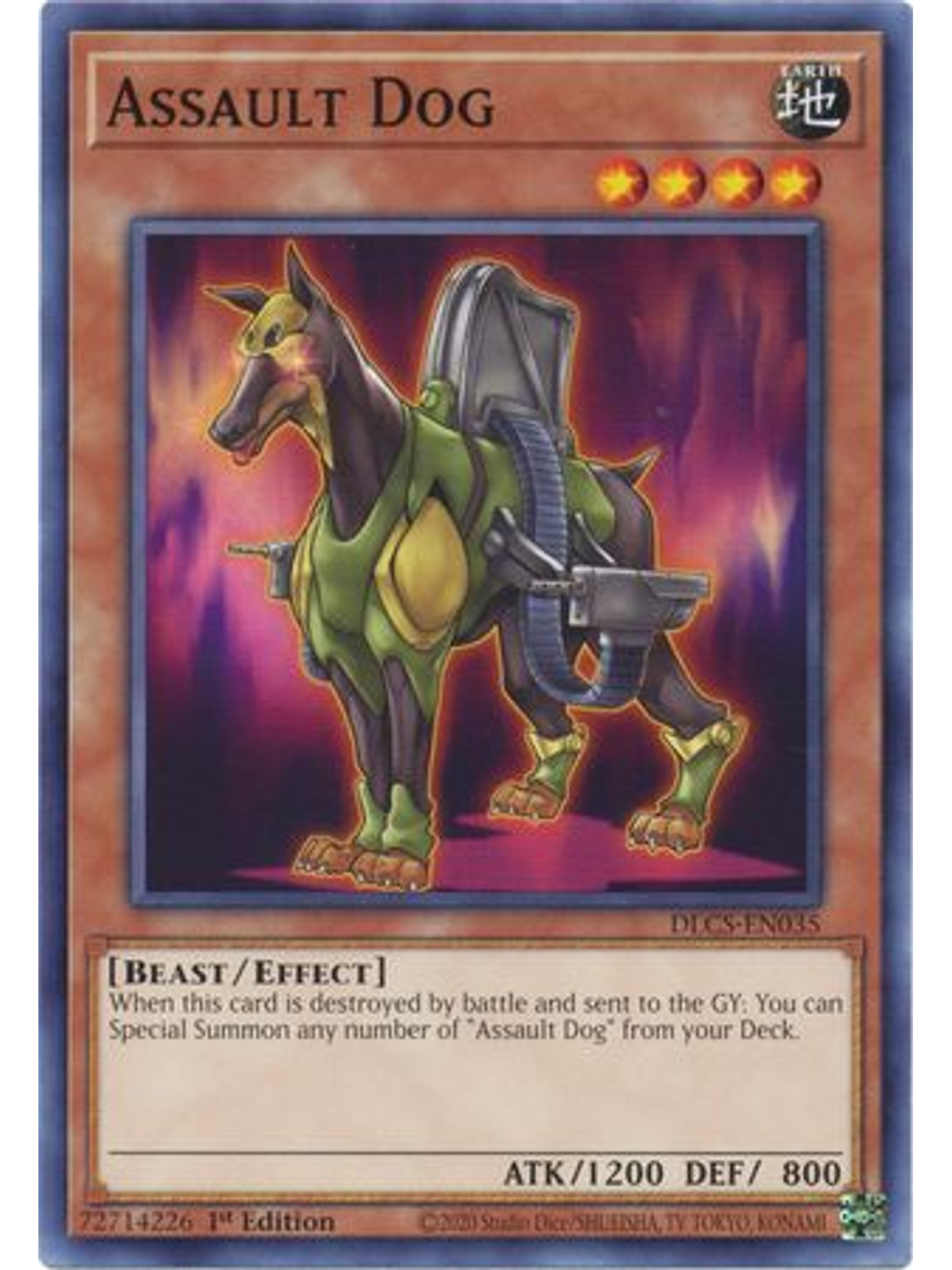 Assault Dog - DLCS-EN035 - Common 1st Edition 1