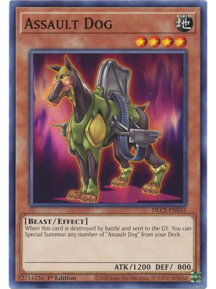 Assault Dog - DLCS-EN035 - Common 1st Edition 1