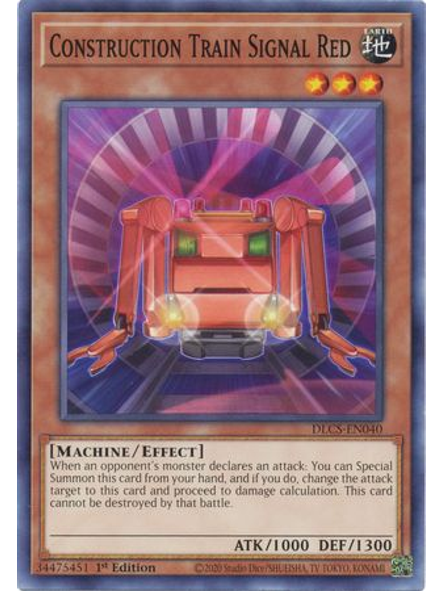 Construction Train Signal Red - DLCS-EN040 - Common 1st Edition 1