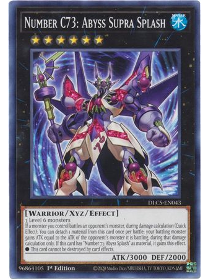 Number C73: Abyss Supra Splash - DLCS-EN043 - Common 1st Edition 1