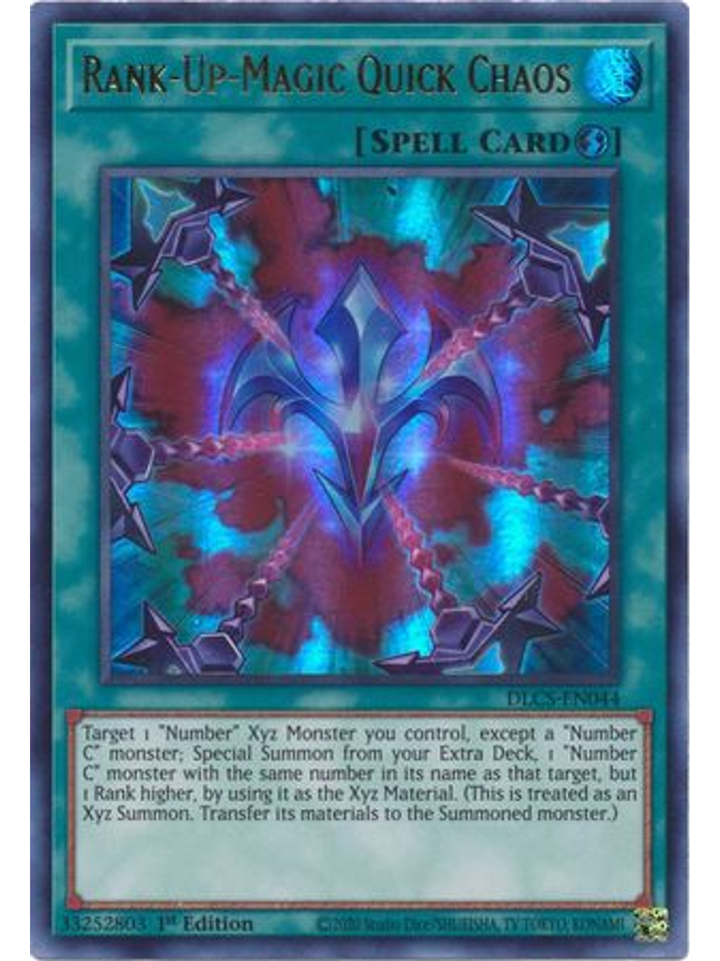 Rank-Up-Magic Quick Chaos (Green) - DLCS-EN044 - Ultra Rare 1st Edition 1