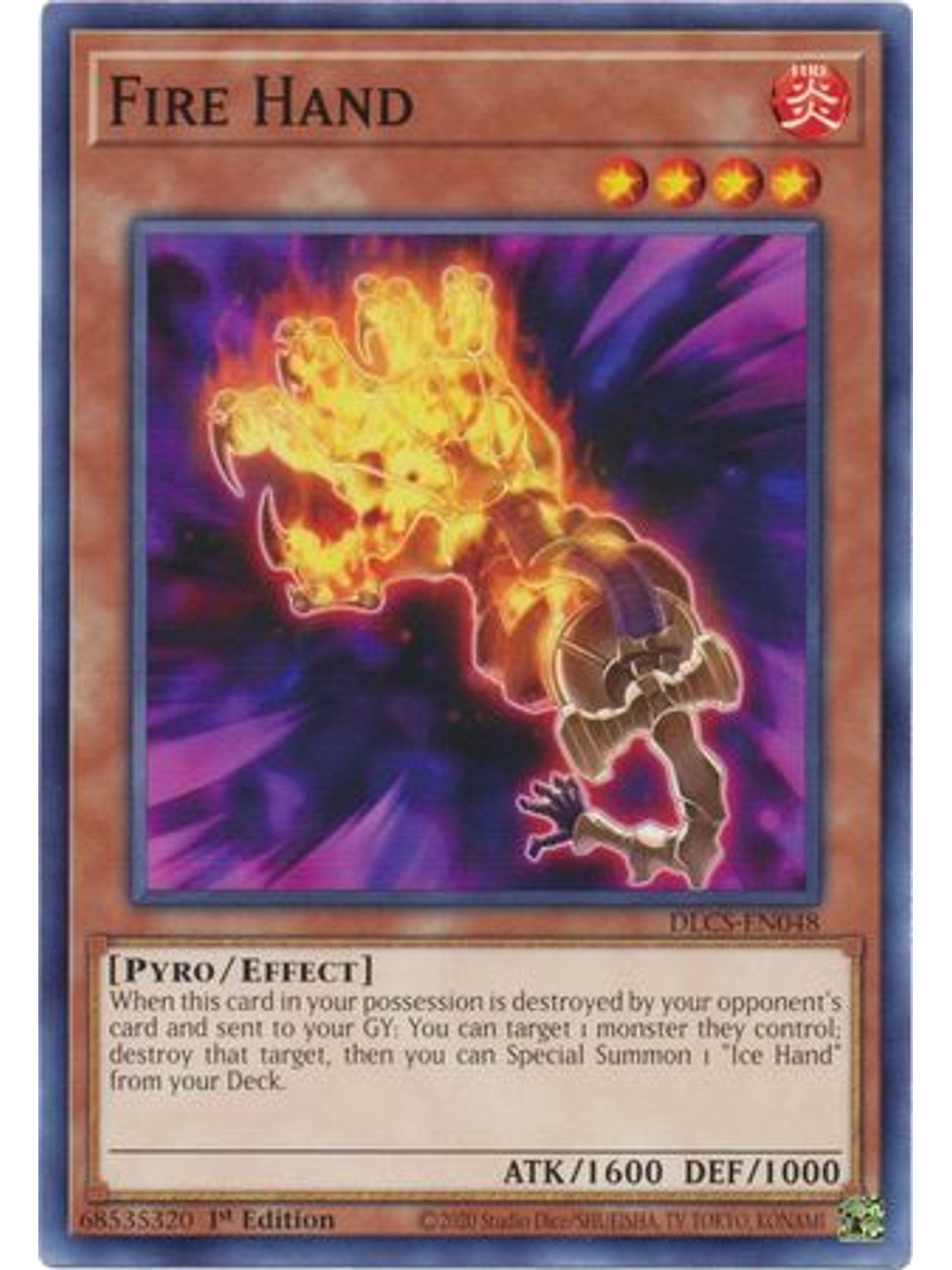 Fire Hand - DLCS-EN048 - Common 1st Edition 1