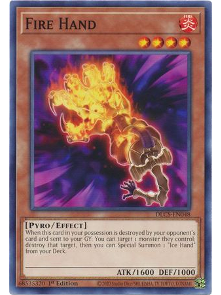 Fire Hand - DLCS-EN048 - Common 1st Edition 1
