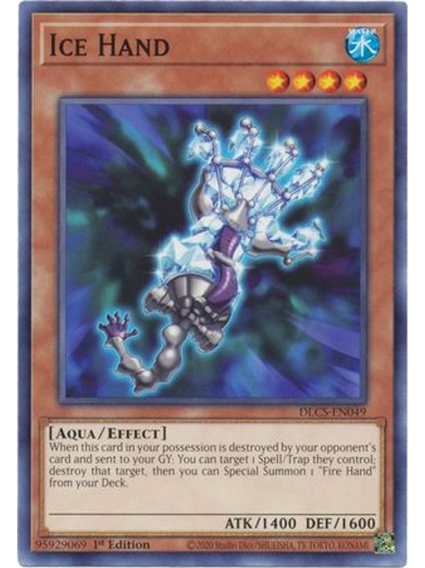 Ice Hand - DLCS-EN049 - Common 1st Edition 1
