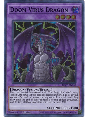Doom Virus Dragon - DLCS-EN055 - Ultra Rare 1st Edition