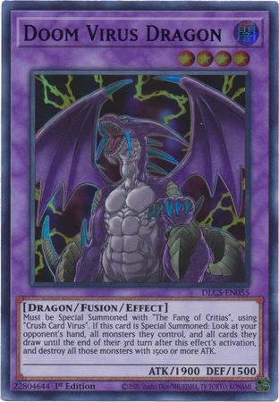 Doom Virus Dragon (Purple) - DLCS-EN055 - Ultra Rare 1st Edition