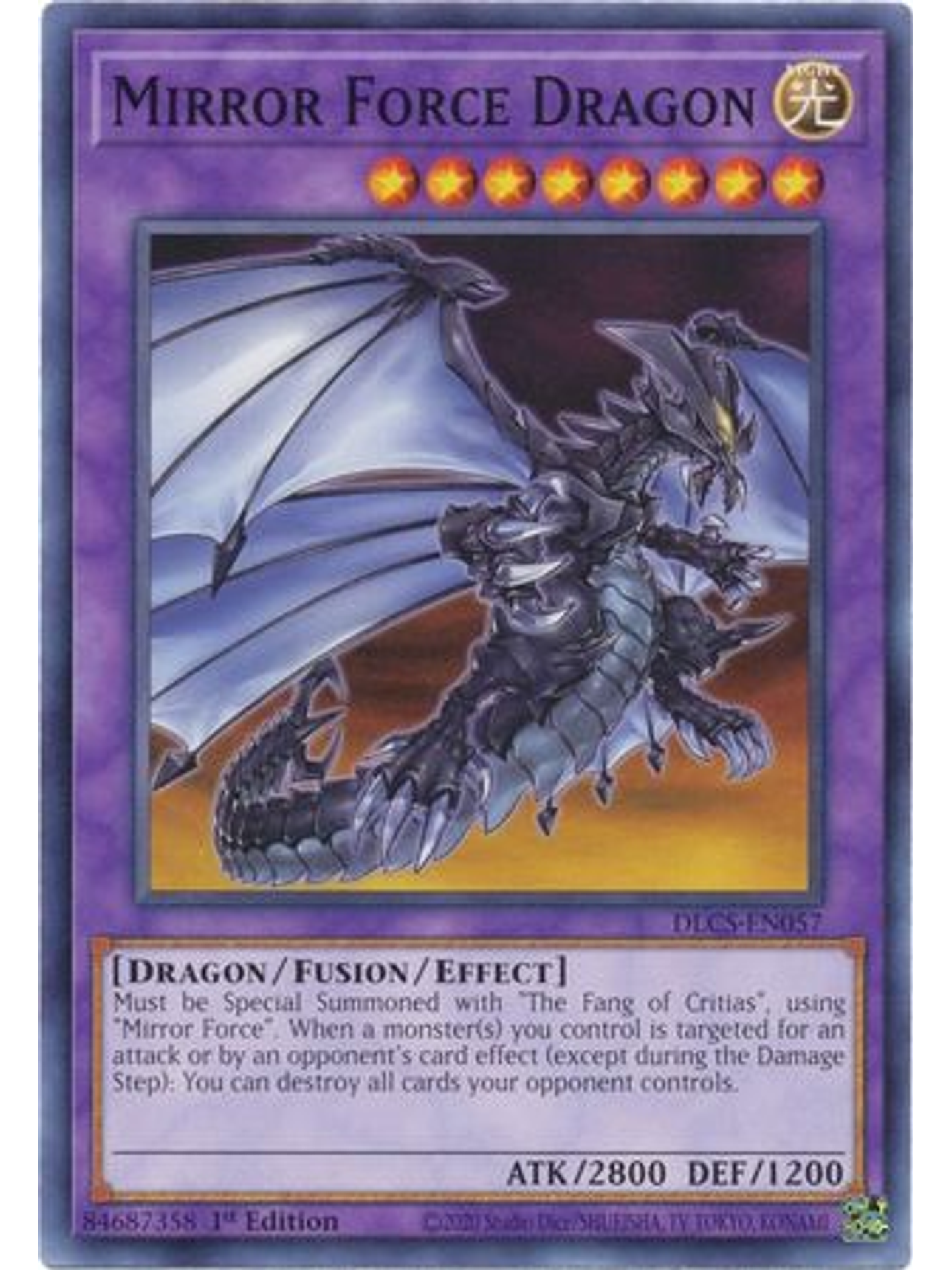 Mirror Force Dragon - DLCS-EN057 - Common 1st Edition 1