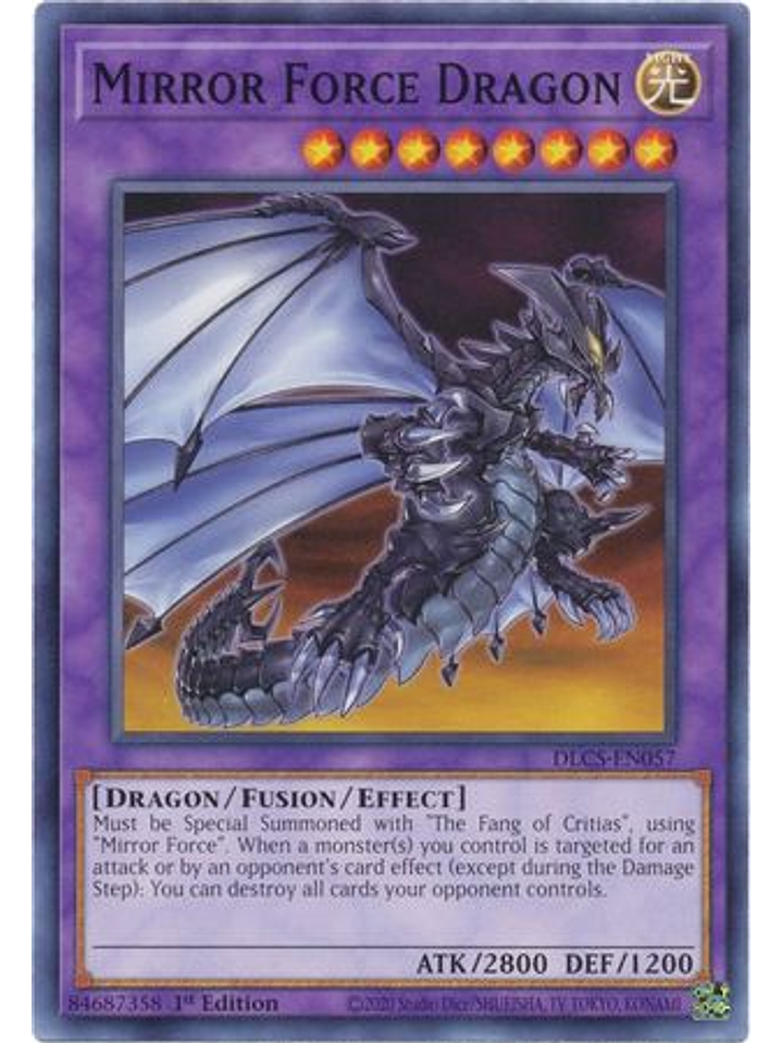 Mirror Force Dragon - DLCS-EN057 - Common 1st Edition 1