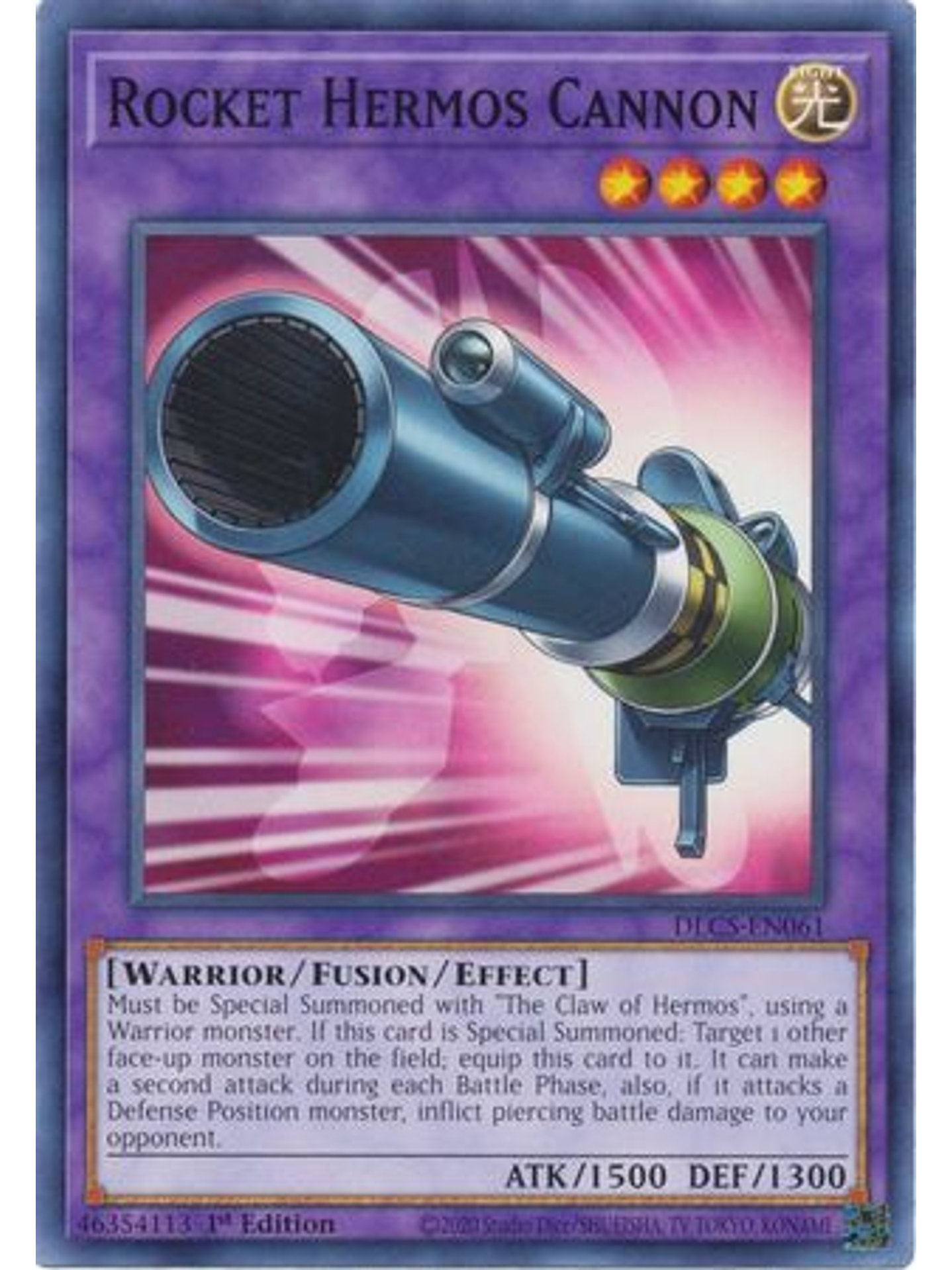 Rocket Hermos Cannon - DLCS-EN061 - Common 1st Edition 1