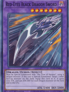 Red-Eyes Black Dragon Sword - DLCS-EN063 - Common 1st Edition