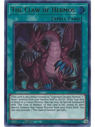 The Claw of Hermos (Blue) - DLCS-EN064 - Ultra Rare 1st Edition
