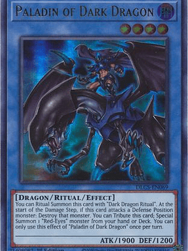 Paladin of Dark Dragon (Blue) - DLCS-EN069 - Ultra Rare 1st Edition