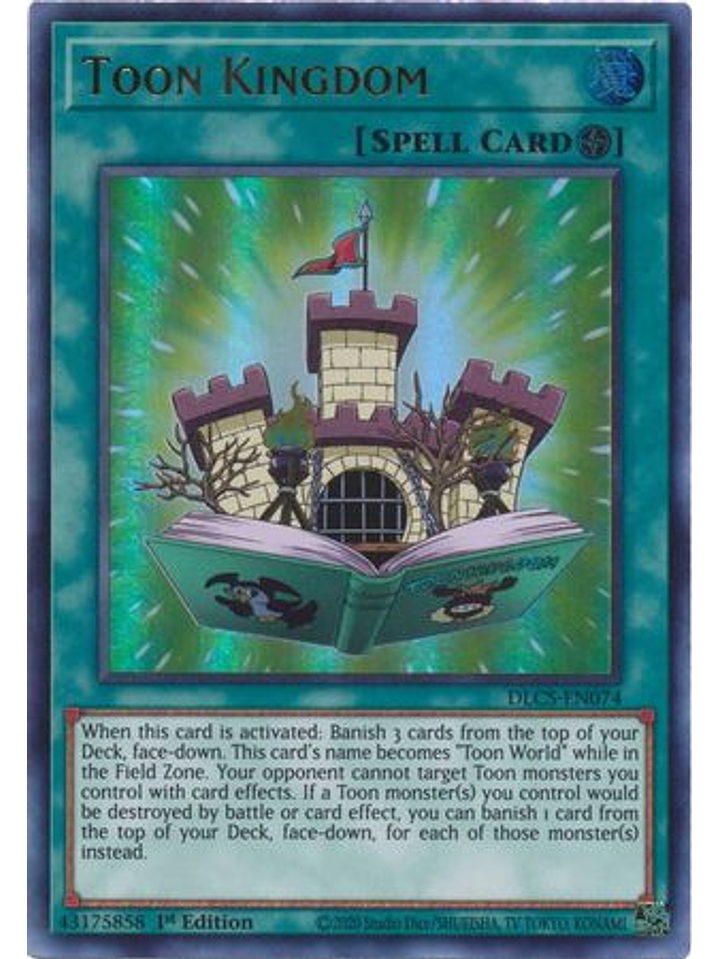 Toon Kingdom (Blue) - DLCS-EN074 - Ultra Rare 1st Edition 1