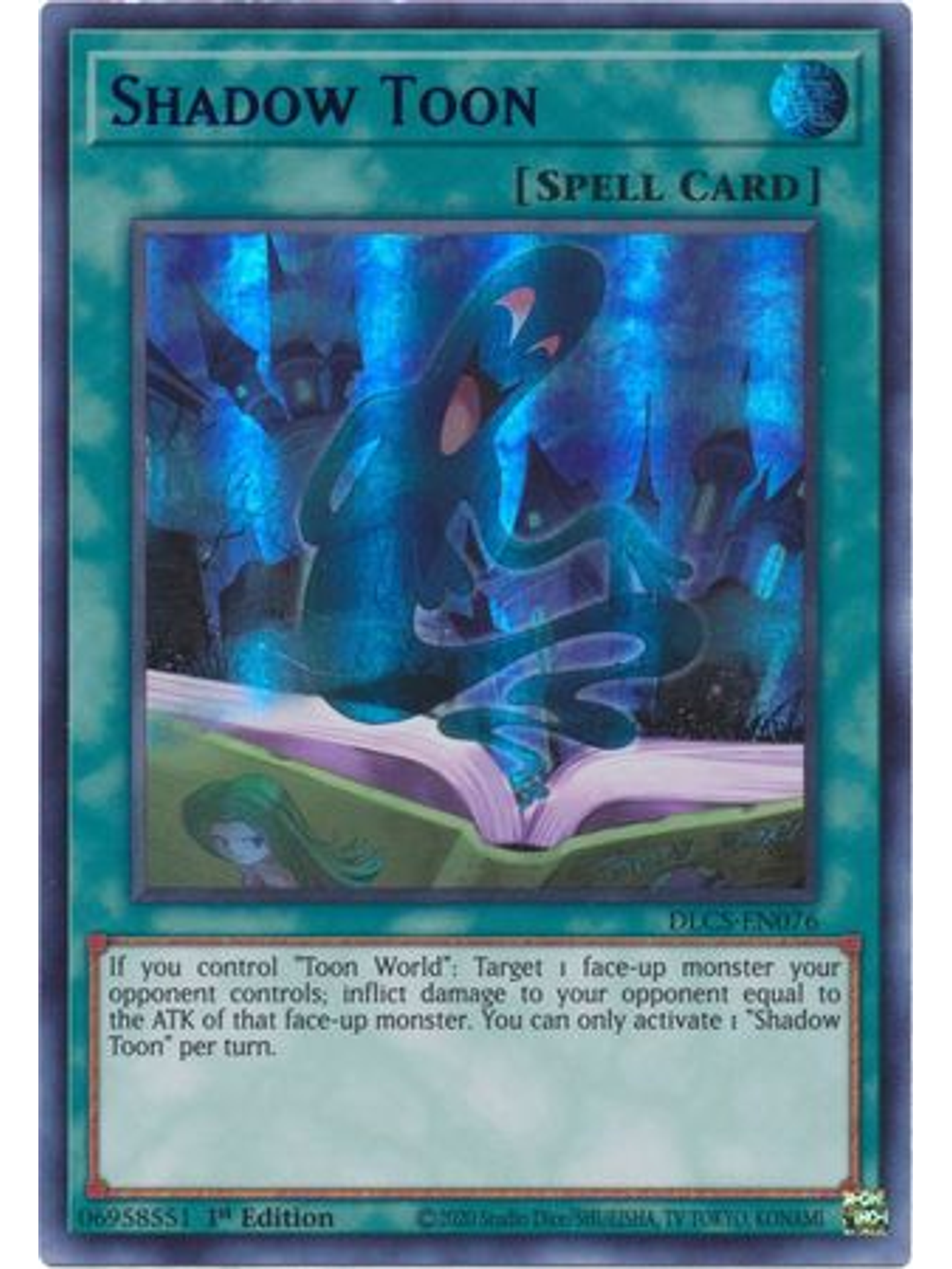 Shadow Toon (Green) - DLCS-EN076 - Ultra Rare 1st Edition 1