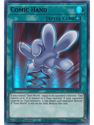 Comic Hand (Blue) - DLCS-EN077 - Ultra Rare 1st Edition