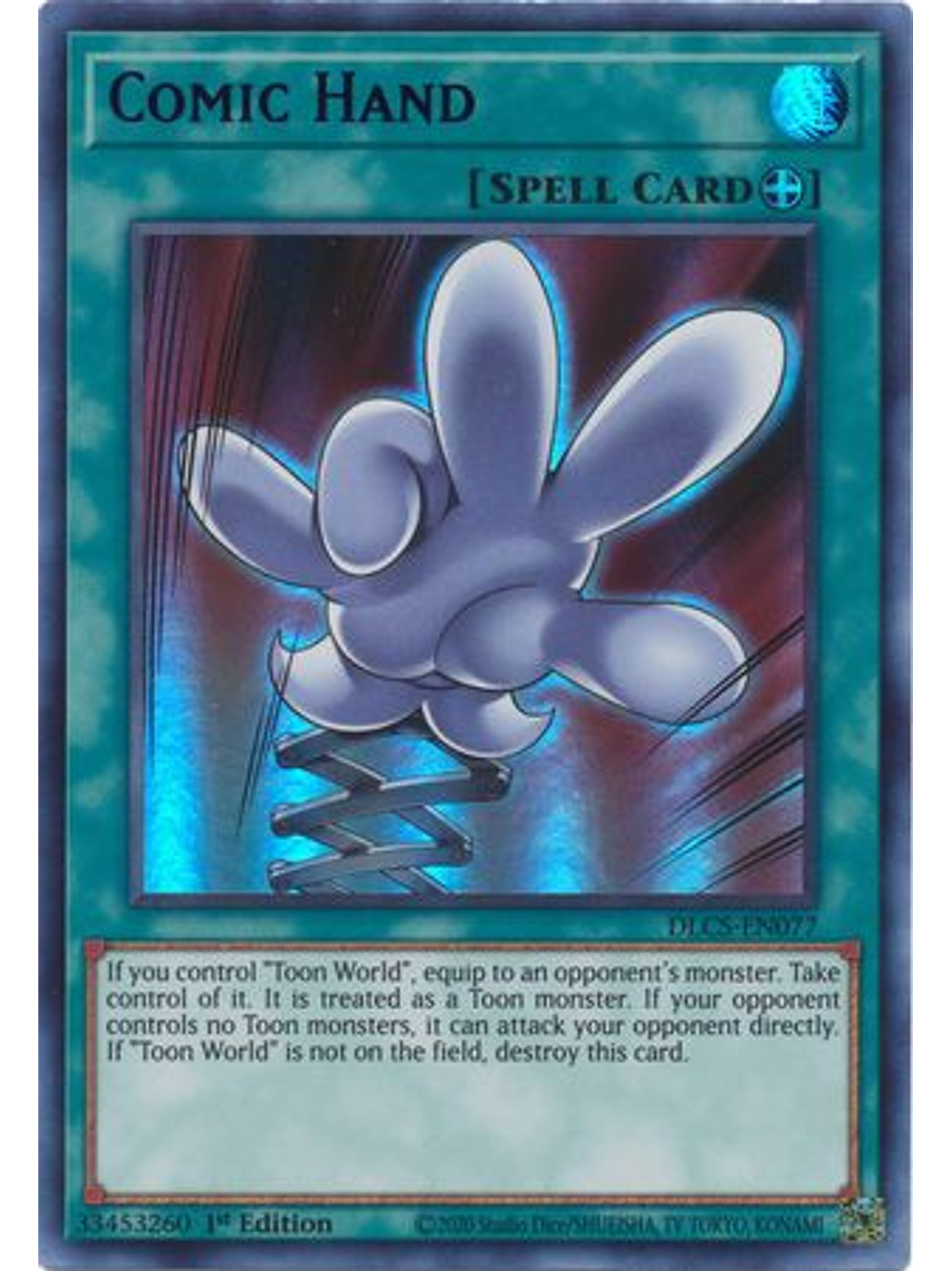 Comic Hand (Purple) - DLCS-EN077 - Ultra Rare 1st Edition 1