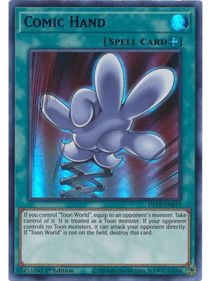Comic Hand (Purple) - DLCS-EN077 - Ultra Rare 1st Edition 1