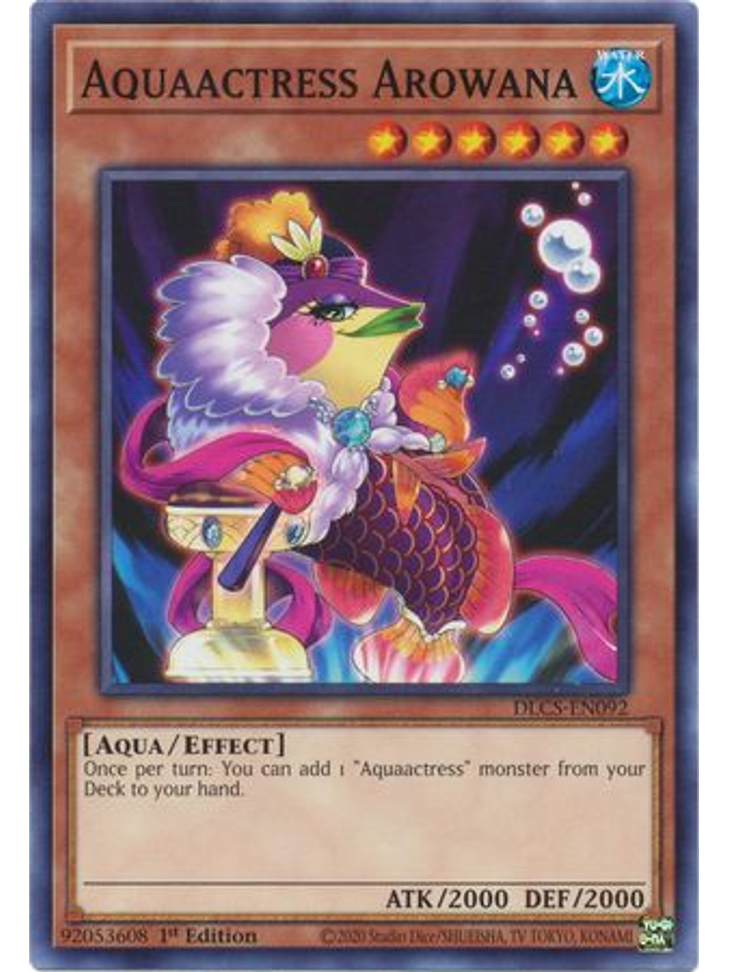 Aquaactress Arowana - DLCS-EN092 - Common 1st Edition 1