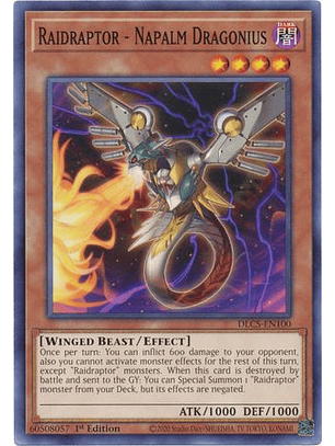 Raidraptor - Napalm Dragonius - DLCS-EN100 - Common 1st Edition