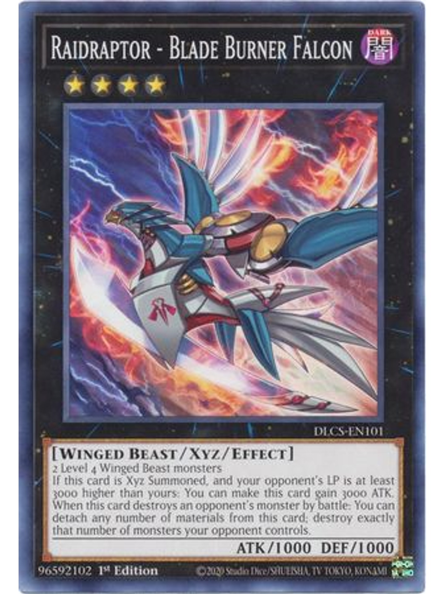 Raidraptor - Blade Burner Falcon - DLCS-EN101 - Common 1st Edition 1
