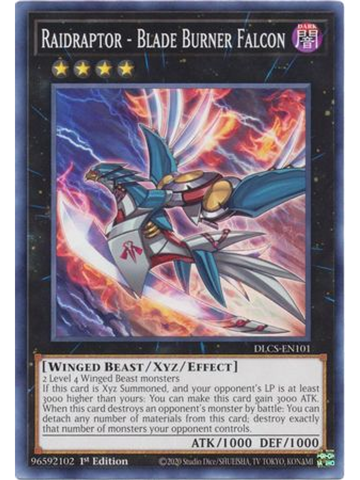 Raidraptor - Blade Burner Falcon - DLCS-EN101 - Common 1st Edition 1