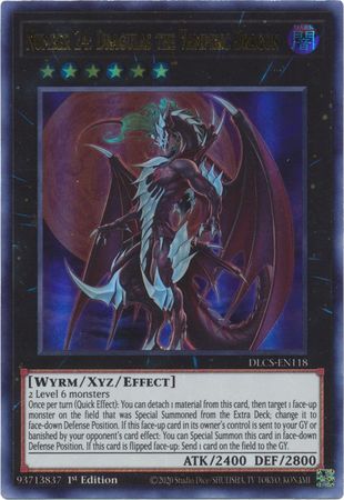 Number 24: Dragulas the Vampiric Dragon (Blue) - DLCS-EN118 - Ultra Rare 1st Edition
