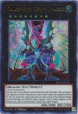 Galaxy-Eyes Cipher Dragon (Blue) - DLCS-EN125 - Ultra Rare 1st Edition