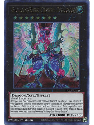 Galaxy-Eyes Cipher Dragon (Purple) - DLCS-EN125 - Ultra Rare 1st Edition