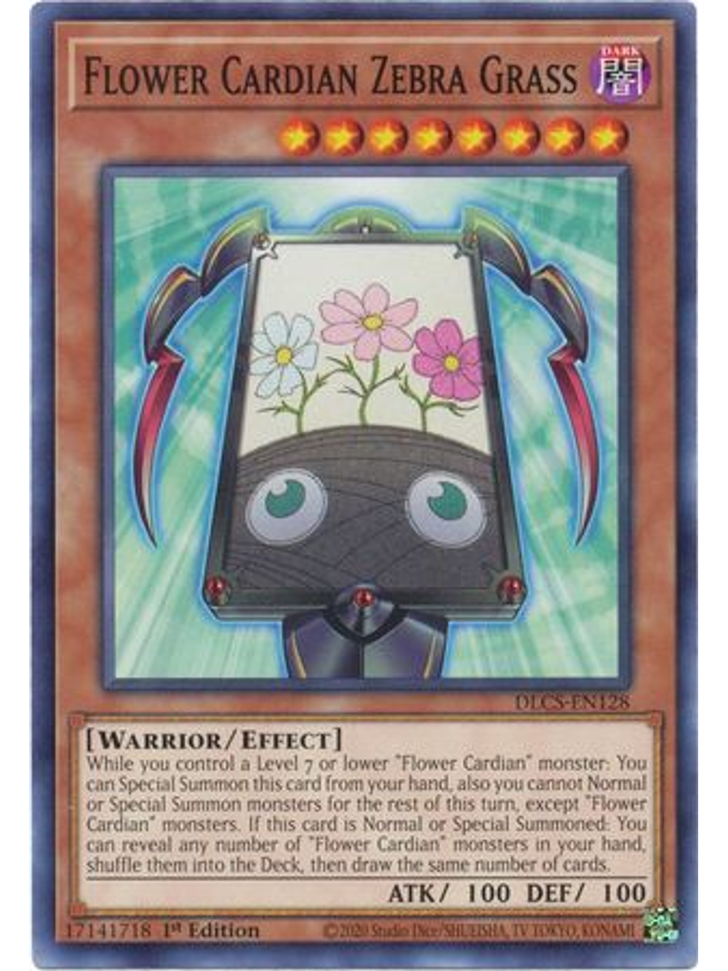 Flower Cardian Zebra Grass - DLCS-EN128 - Common 1st Edition 1