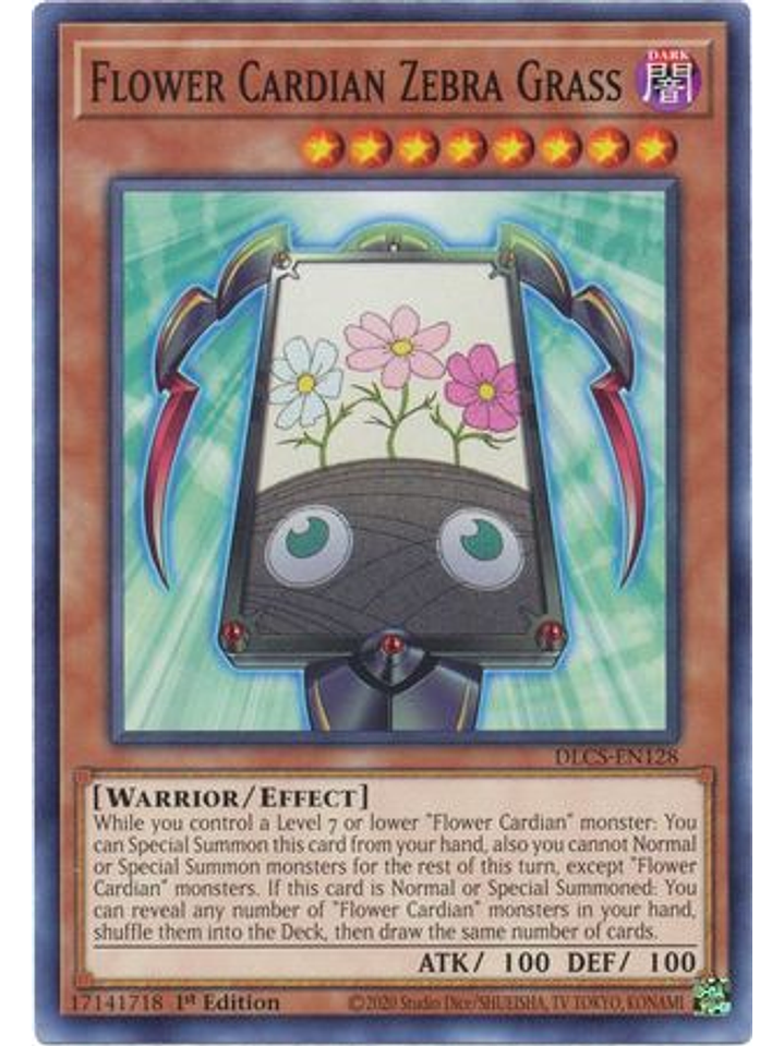 Flower Cardian Zebra Grass - DLCS-EN128 - Common 1st Edition 1
