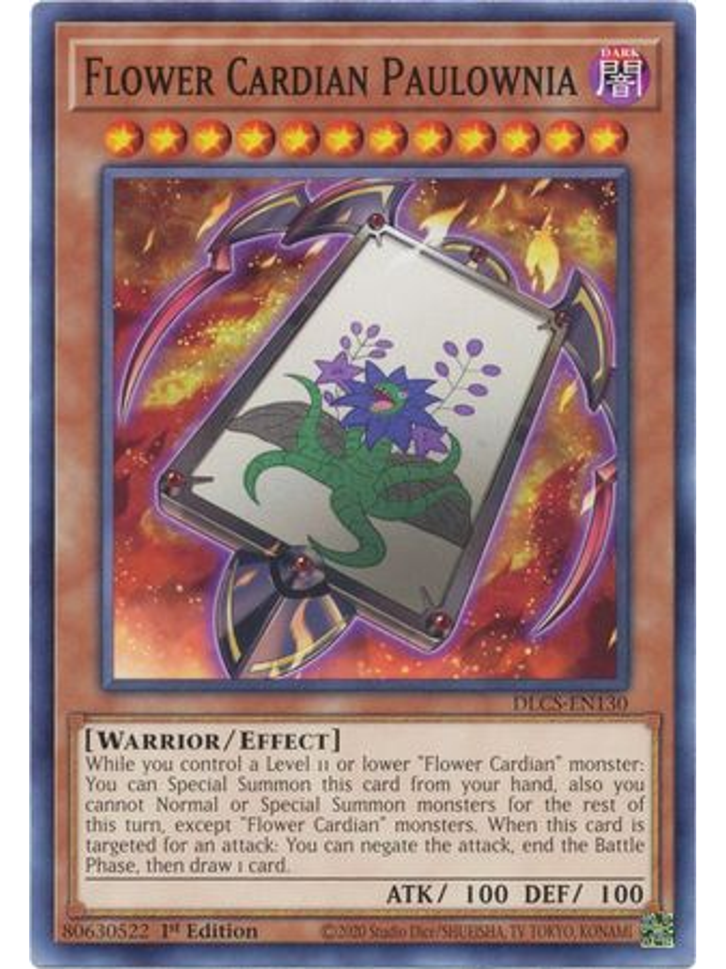 Flower Cardian Paulownia - DLCS-EN130 - Common 1st Edition 1