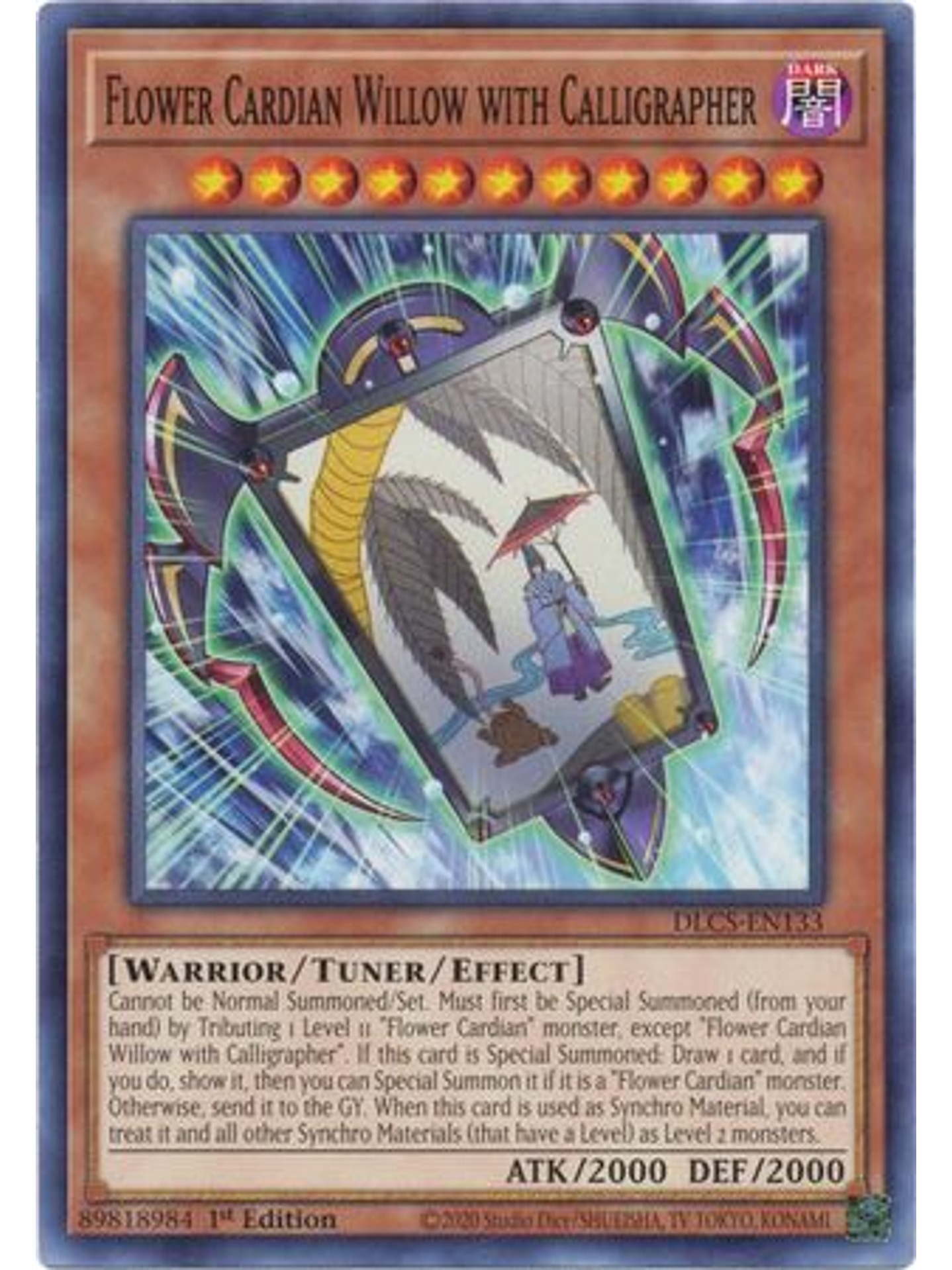 Flower Cardian Willow with Calligrapher - DLCS-EN133 - Common 1st Edition 1