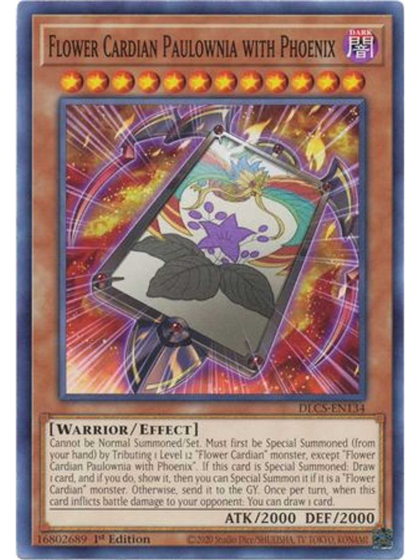 Flower Cardian Paulownia with Phoenix - DLCS-EN134 - Common 1st Edition 1