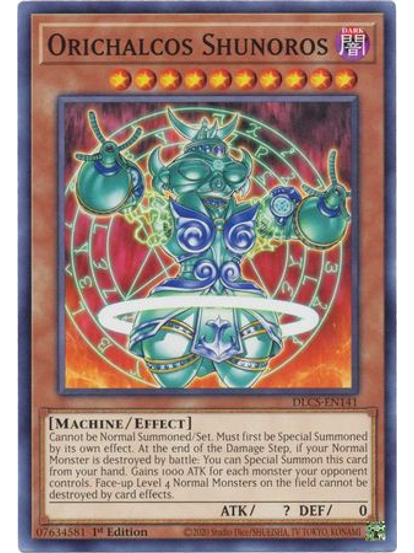 Orichalcos Shunoros - DLCS-EN141 - Common 1st Edition 1
