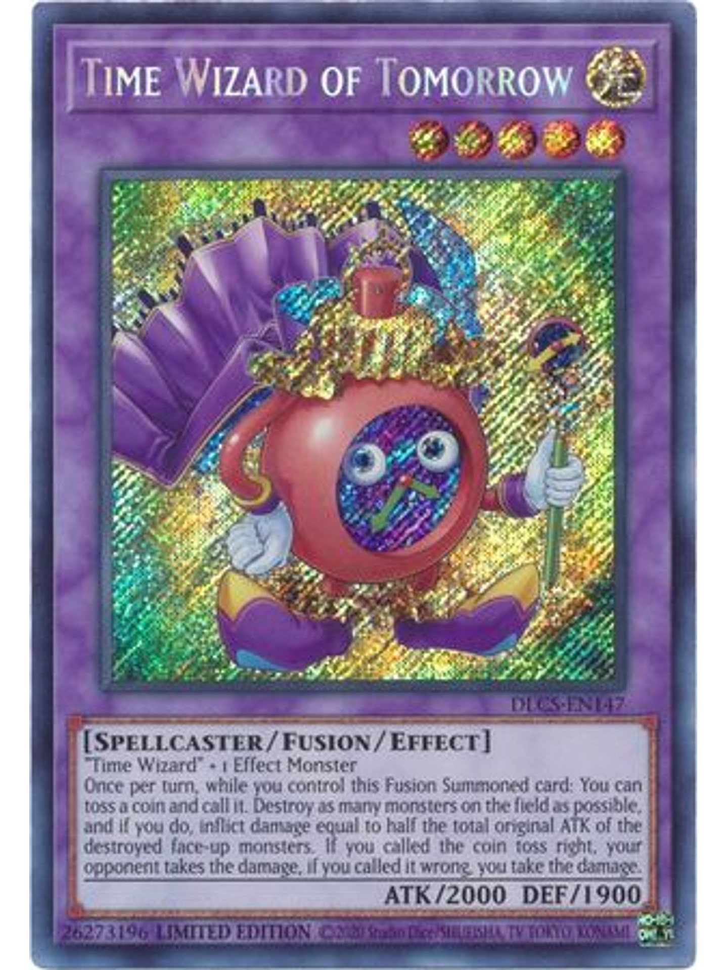 Time Wizard of Tomorrow - DLCS-EN147 - Secret Rare 1st Edition 1