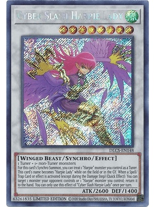 Cyber Slash Harpie Lady - DLCS-EN148 - Secret Rare 1st Edition