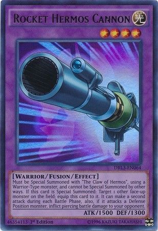 Rocket Hermos Cannon - DRL3-EN064 - Ultra Rare 1st Edition