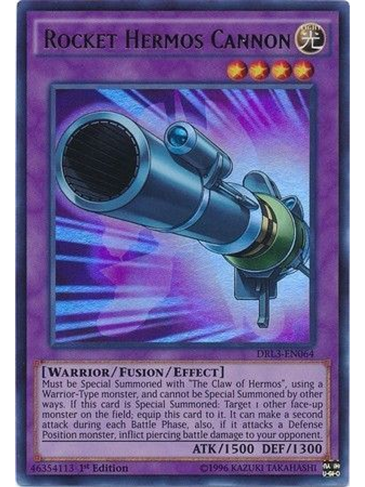 Rocket Hermos Cannon - DRL3-EN064 - Ultra Rare 1st Edition 1